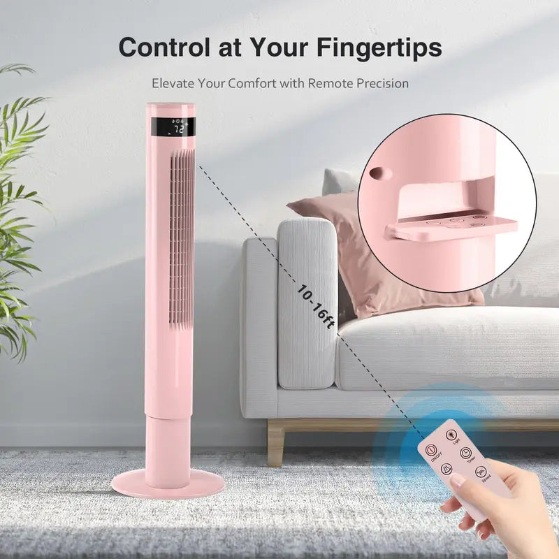 R.W.FLAME 36" Bladeless Tower Fan with Remote 🌀 + Foldable 3-in-1 USB Fan 🎁