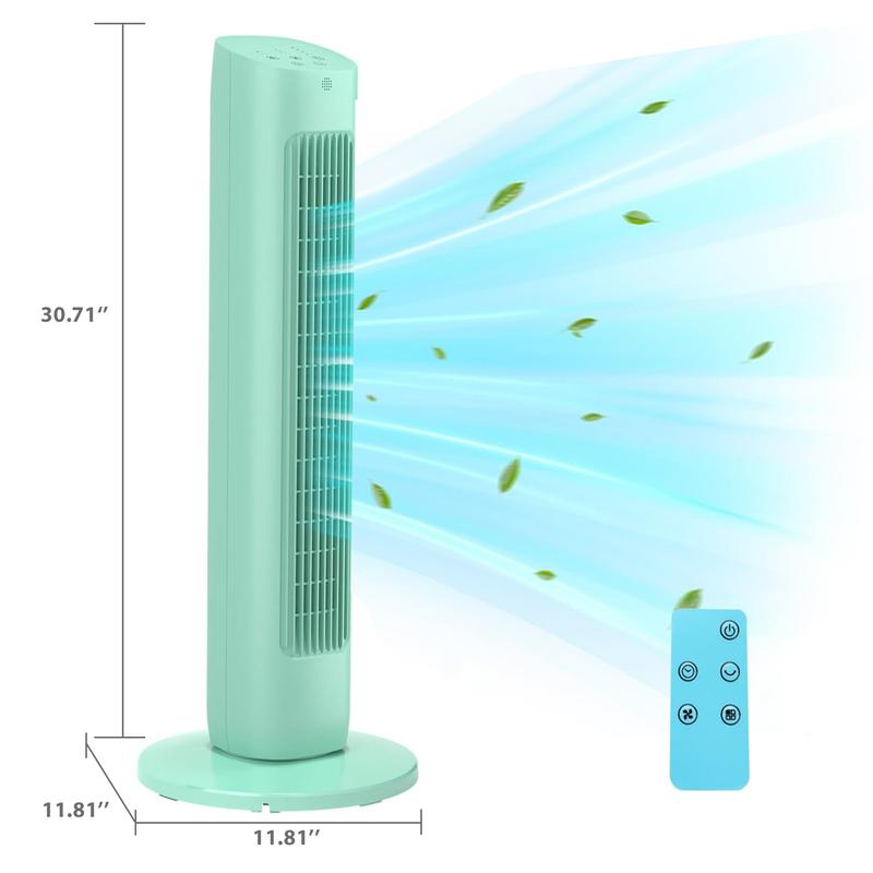 R.W.FLAME 36" Bladeless Tower Fan with Remote 🌀 + Foldable 3-in-1 USB Fan 🎁