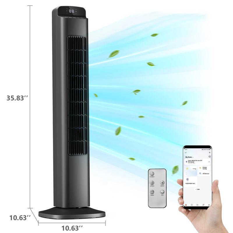 R.W.FLAME 36" Bladeless Tower Fan with Remote 🌀 + Foldable 3-in-1 USB Fan 🎁