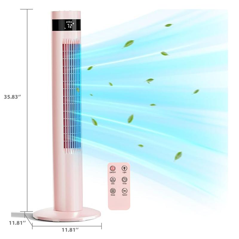 R.W.FLAME 36" Bladeless Tower Fan with Remote 🌀 + Foldable 3-in-1 USB Fan 🎁