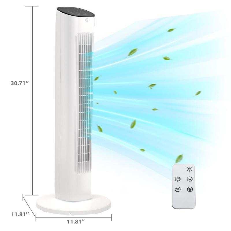 R.W.FLAME 36" Bladeless Tower Fan with Remote 🌀 + Foldable 3-in-1 USB Fan 🎁